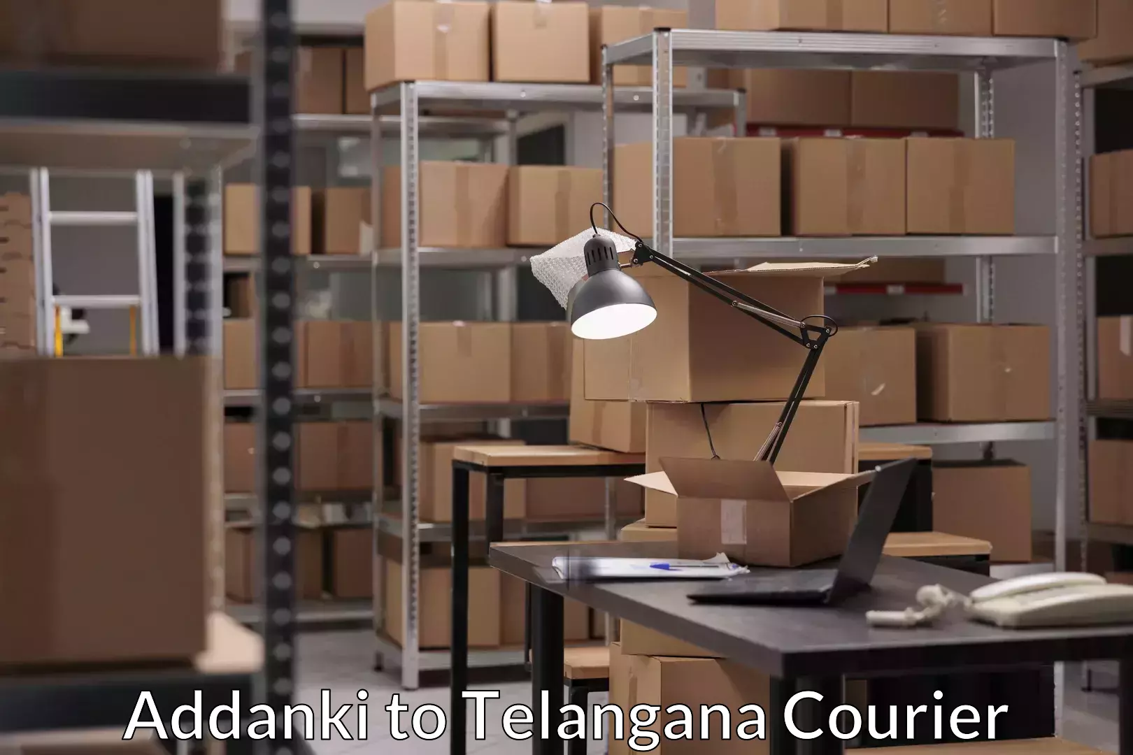 Dynamic courier operations Addanki to Kalwakurthy