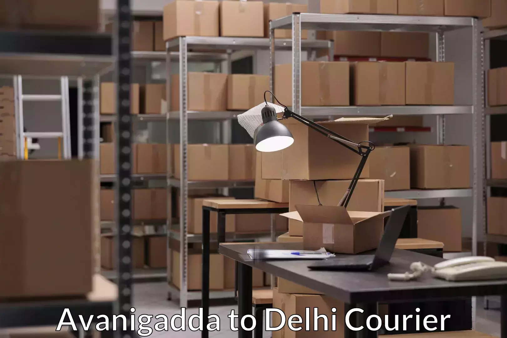 Global delivery options Avanigadda to Jamia Hamdard New Delhi