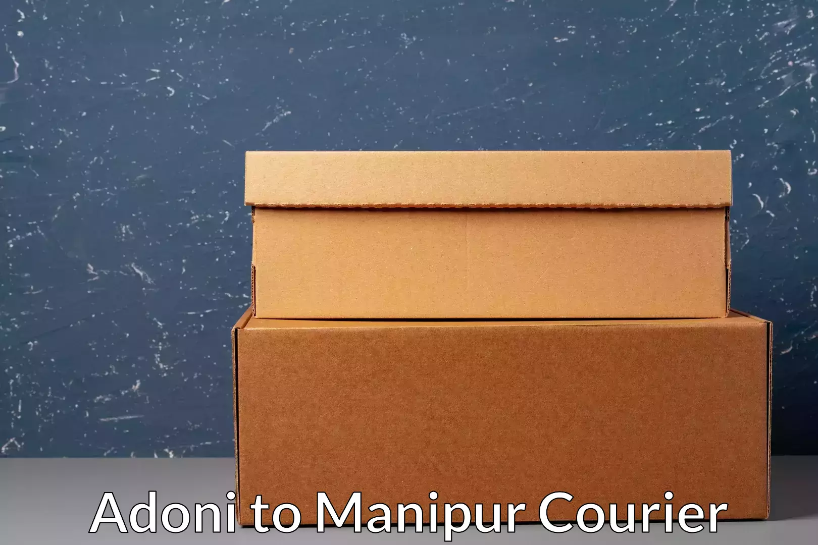 Local courier options Adoni to Manipur