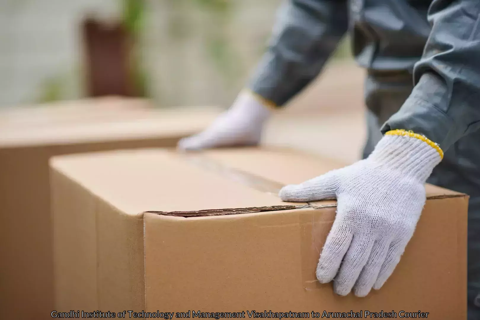 Door-to-door shipment Gandhi Institute of Technology and Management Visakhapatnam to Upper Subansiri