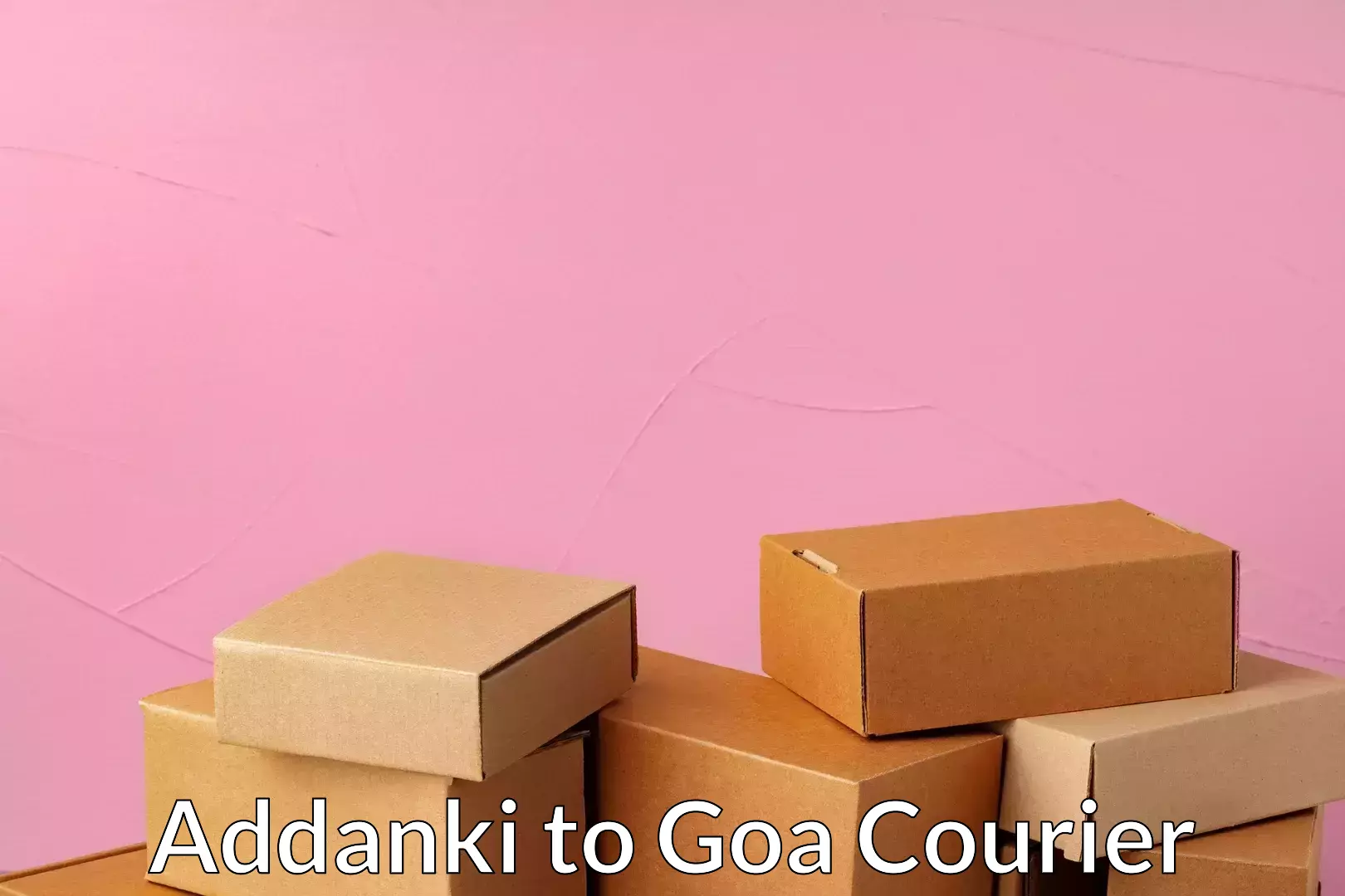 Parcel service for businesses Addanki to Goa University