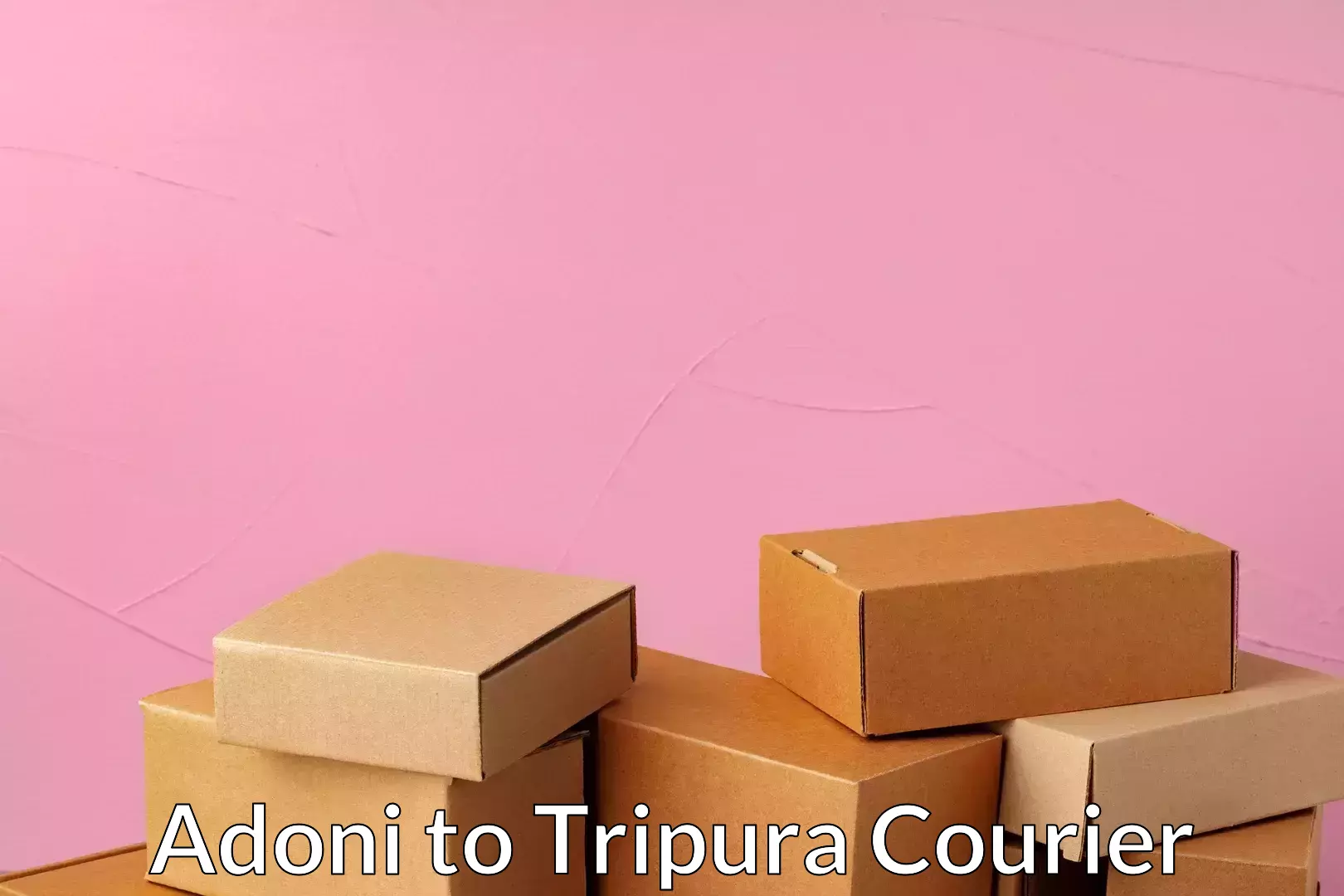 E-commerce shipping partnerships Adoni to Tripura