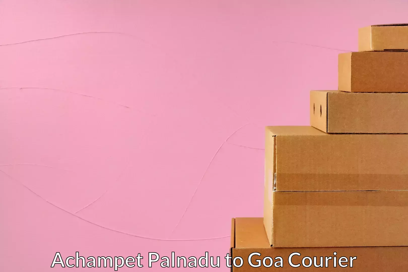 Full-service courier options Achampet Palnadu to Goa