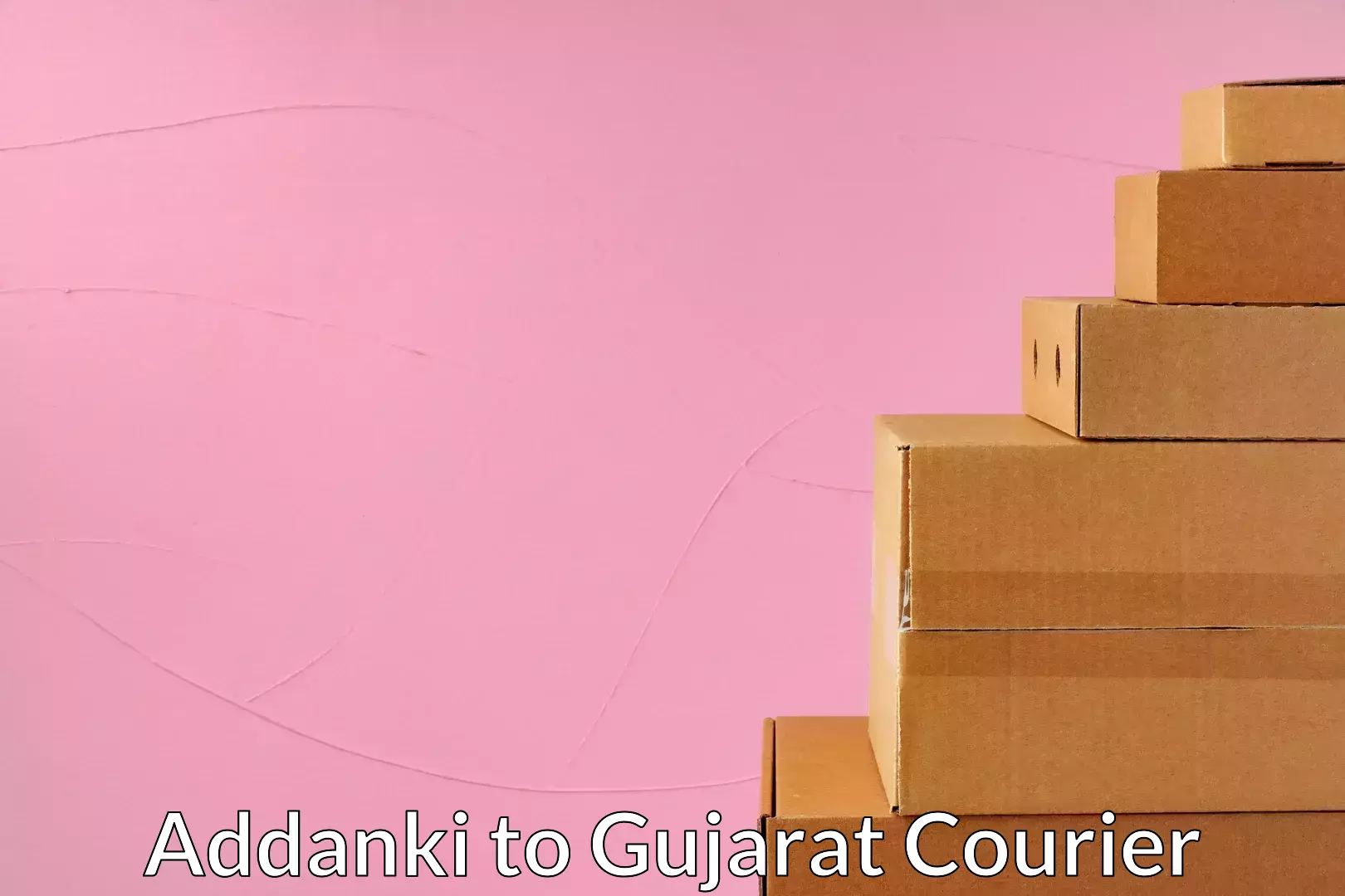 Courier service innovation Addanki to Banaskantha