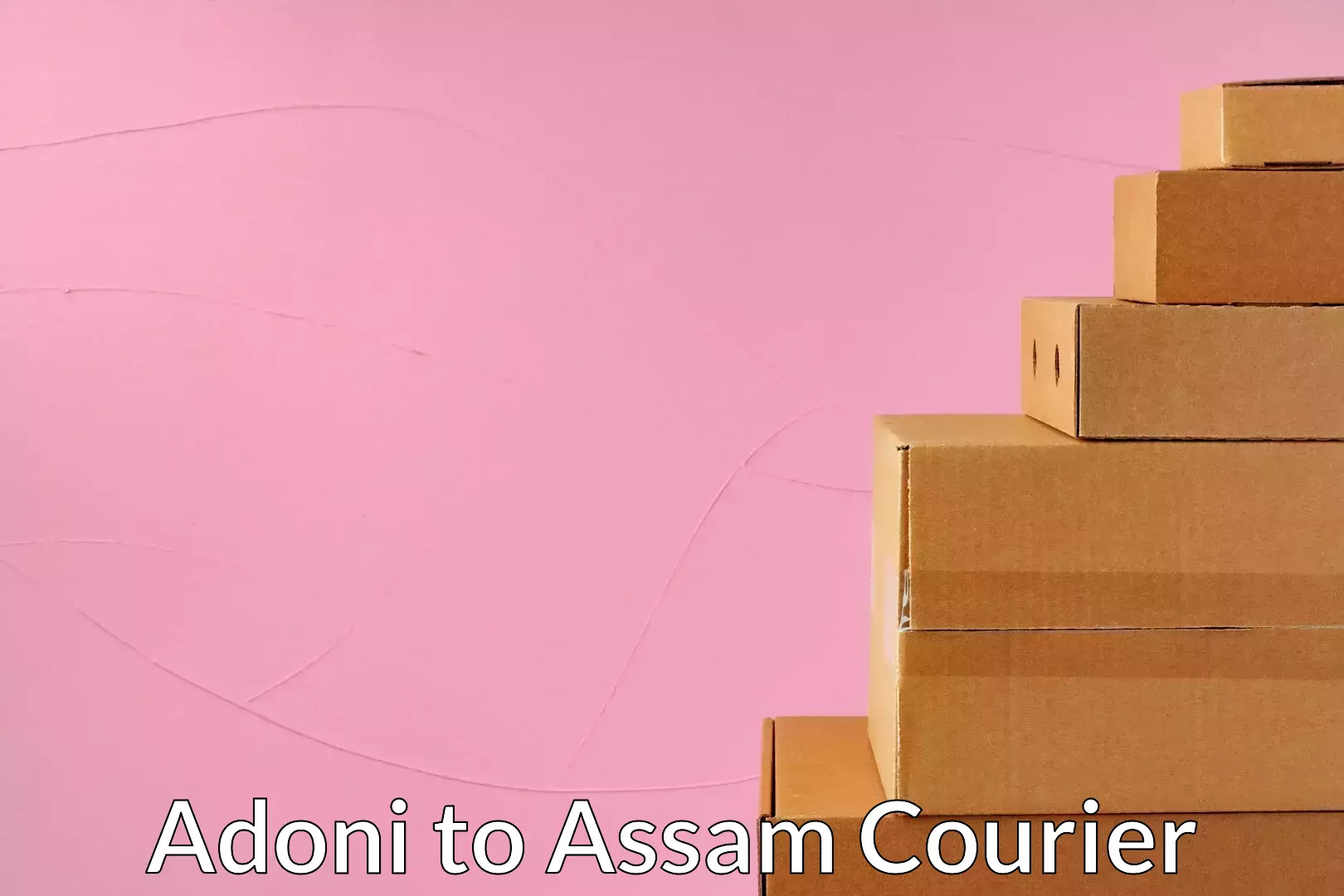 Courier app Adoni to Dergaon