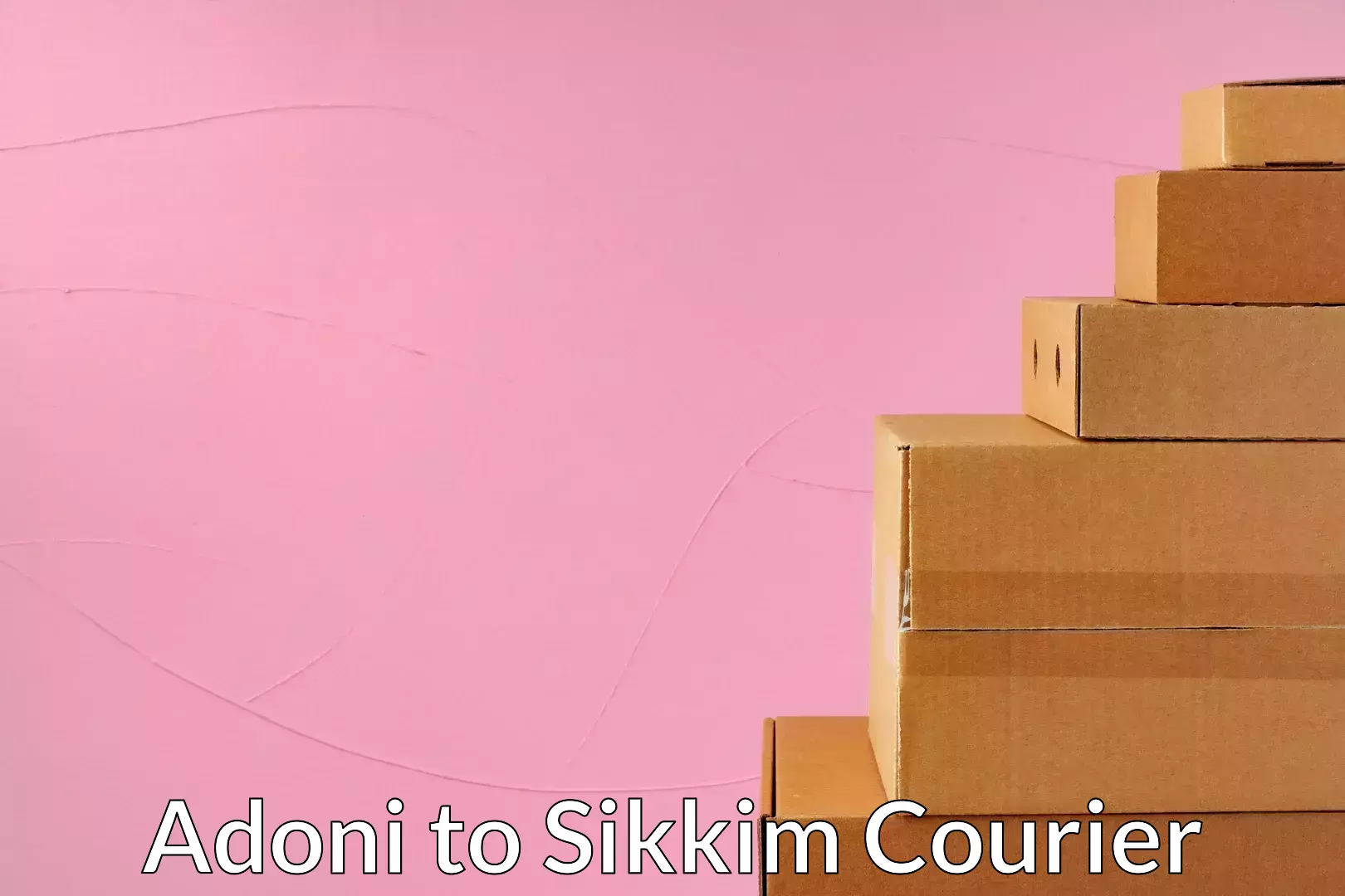 International shipping rates in Adoni to Sikkim