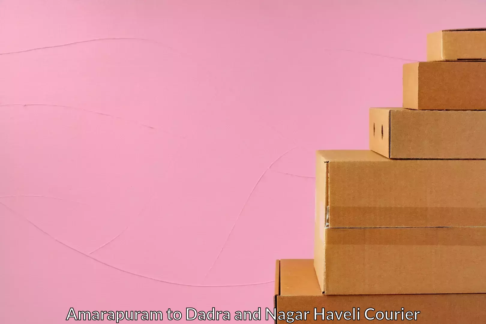 Cost-effective courier options Amarapuram to Silvassa