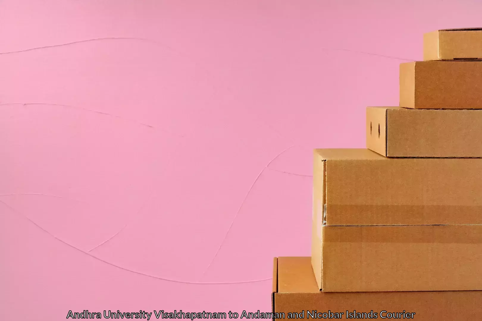 Easy access courier services Andhra University Visakhapatnam to Andaman and Nicobar Islands