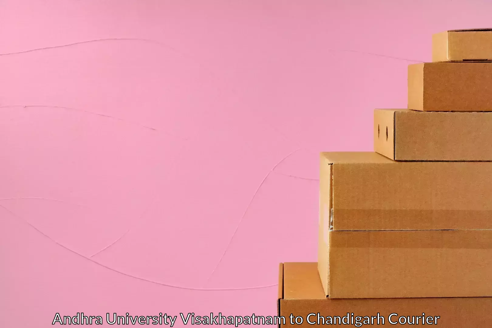 Round-the-clock parcel delivery Andhra University Visakhapatnam to Panjab University Chandigarh