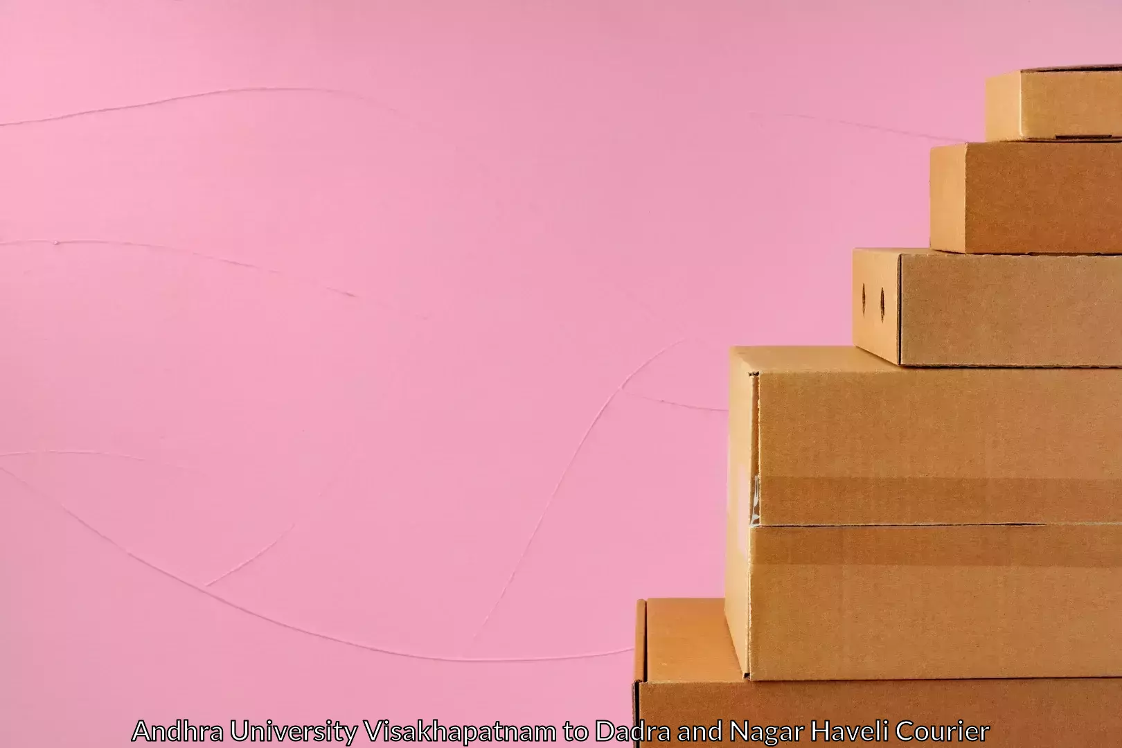 Rapid shipping services Andhra University Visakhapatnam to Silvassa