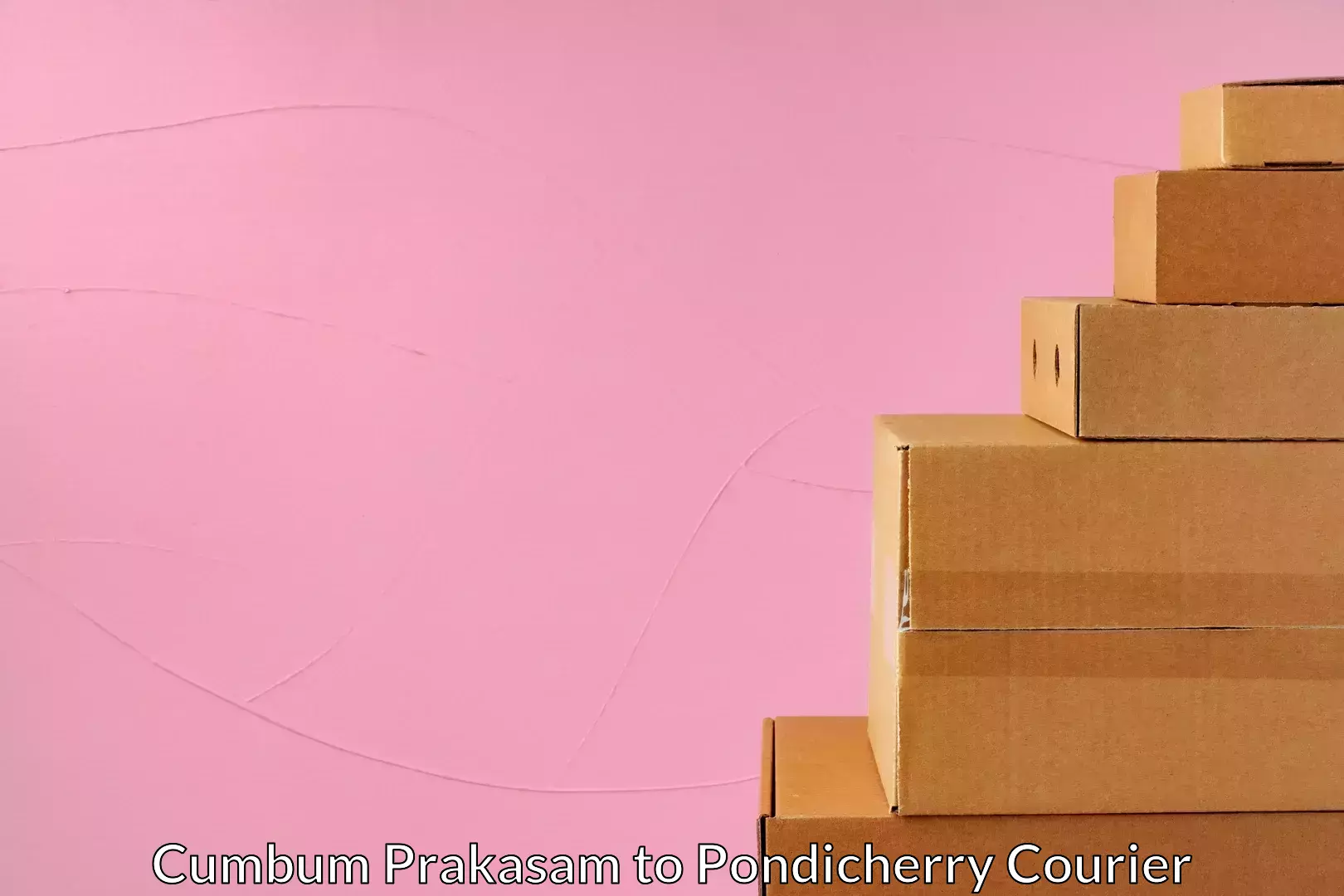 State-of-the-art courier technology Cumbum Prakasam to Pondicherry