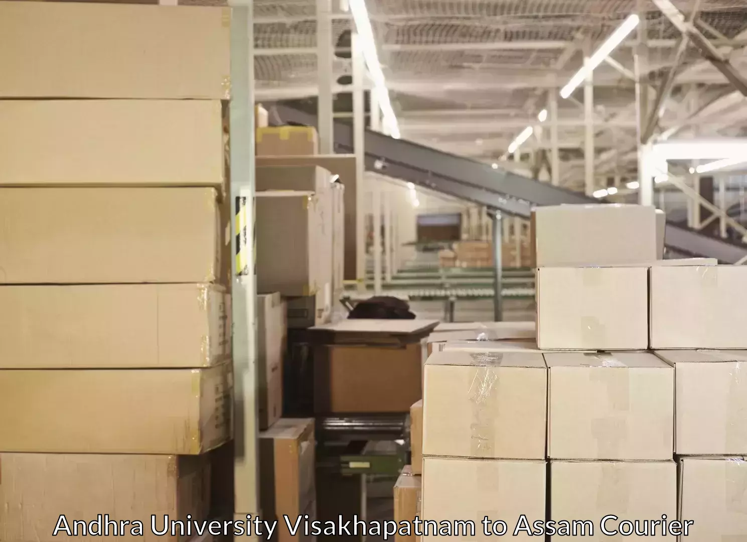 Global parcel delivery Andhra University Visakhapatnam to Bongaigaon