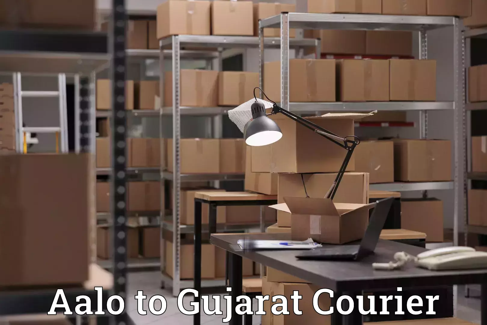 Professional home shifting Aalo to Gujarat