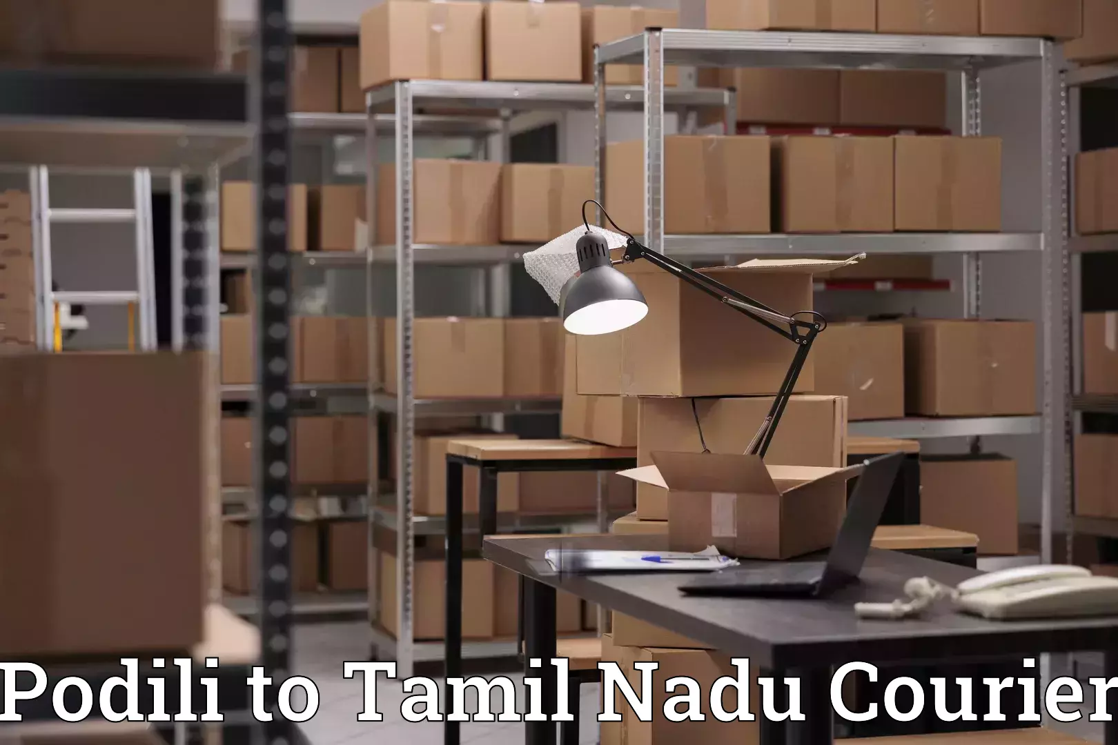 Household logistics services in Podili to Tamil Nadu Agricultural University Coimbatore