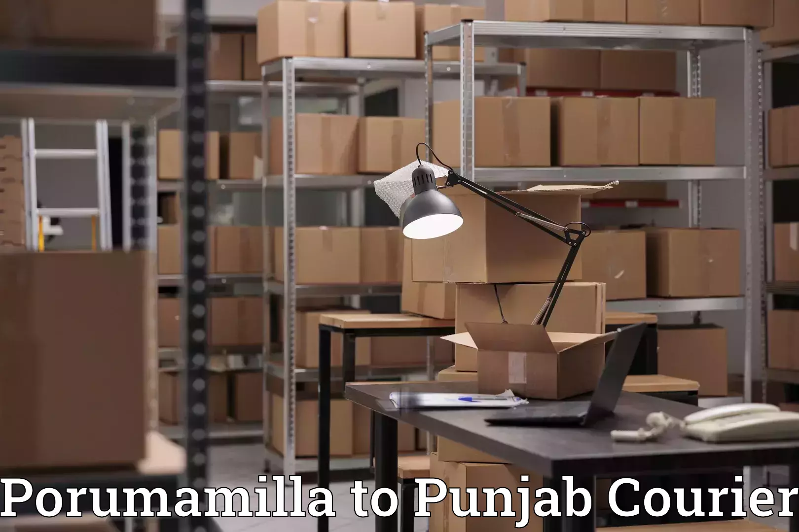 Efficient home goods movers Porumamilla to Faridkot