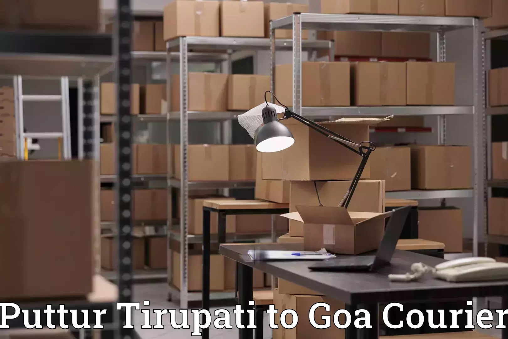 Comprehensive relocation services in Puttur Tirupati to South Goa