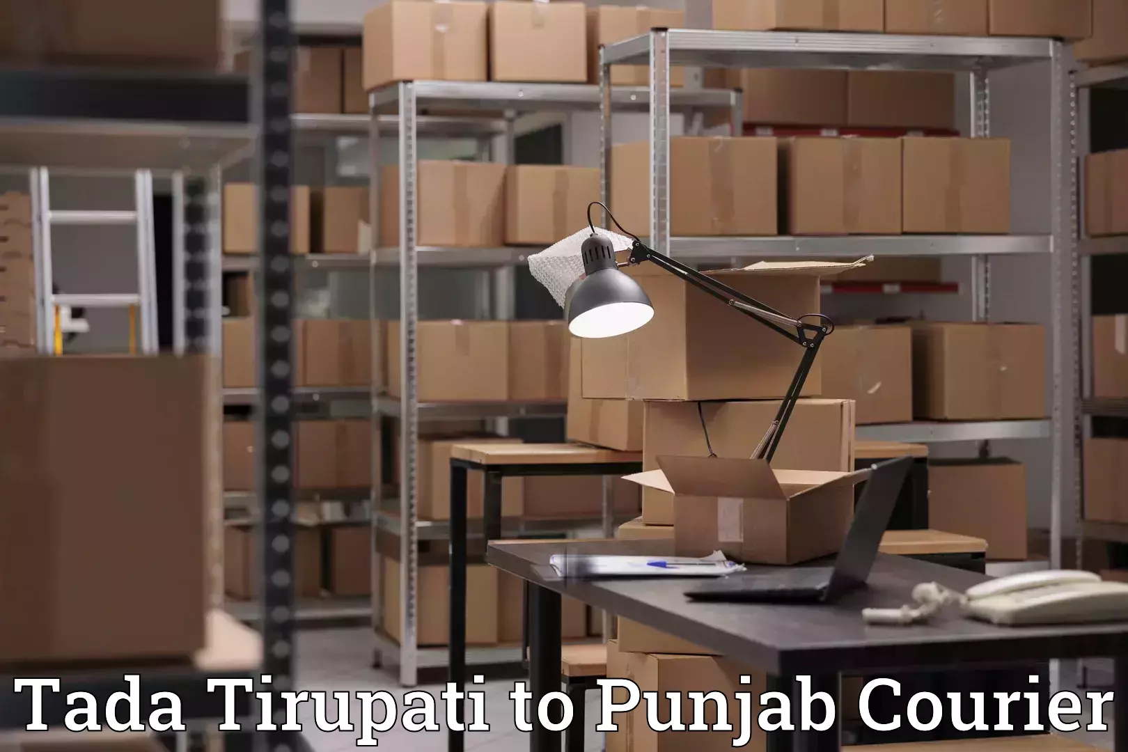 Furniture delivery service Tada Tirupati to Thapar Institute of Engineering and Technology Patiala