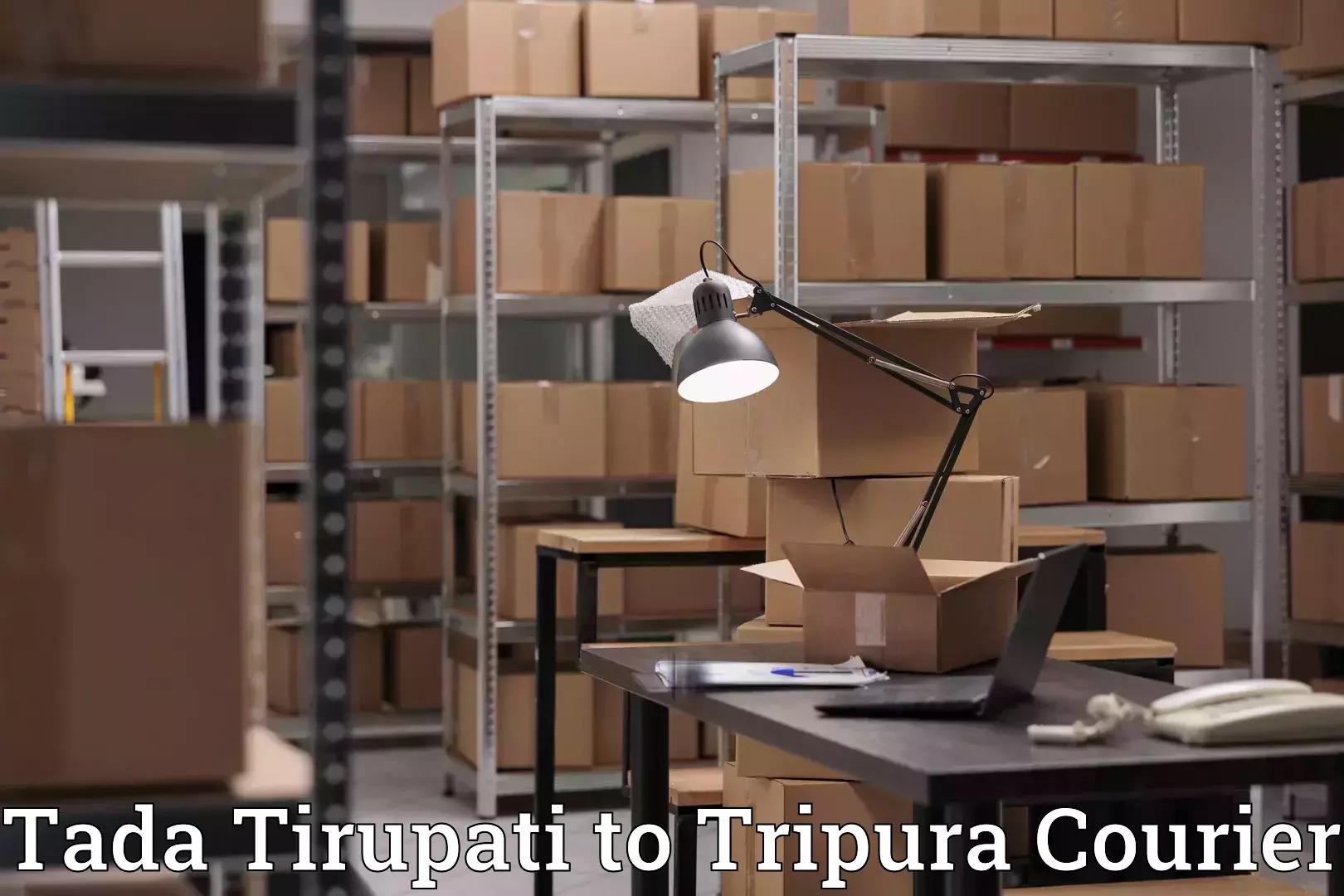 Reliable relocation services Tada Tirupati to Udaipur Tripura