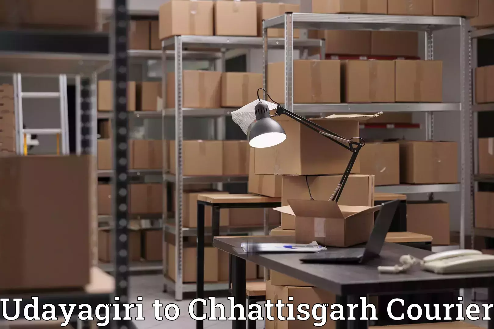 Comprehensive home shifting Udayagiri to Chhattisgarh