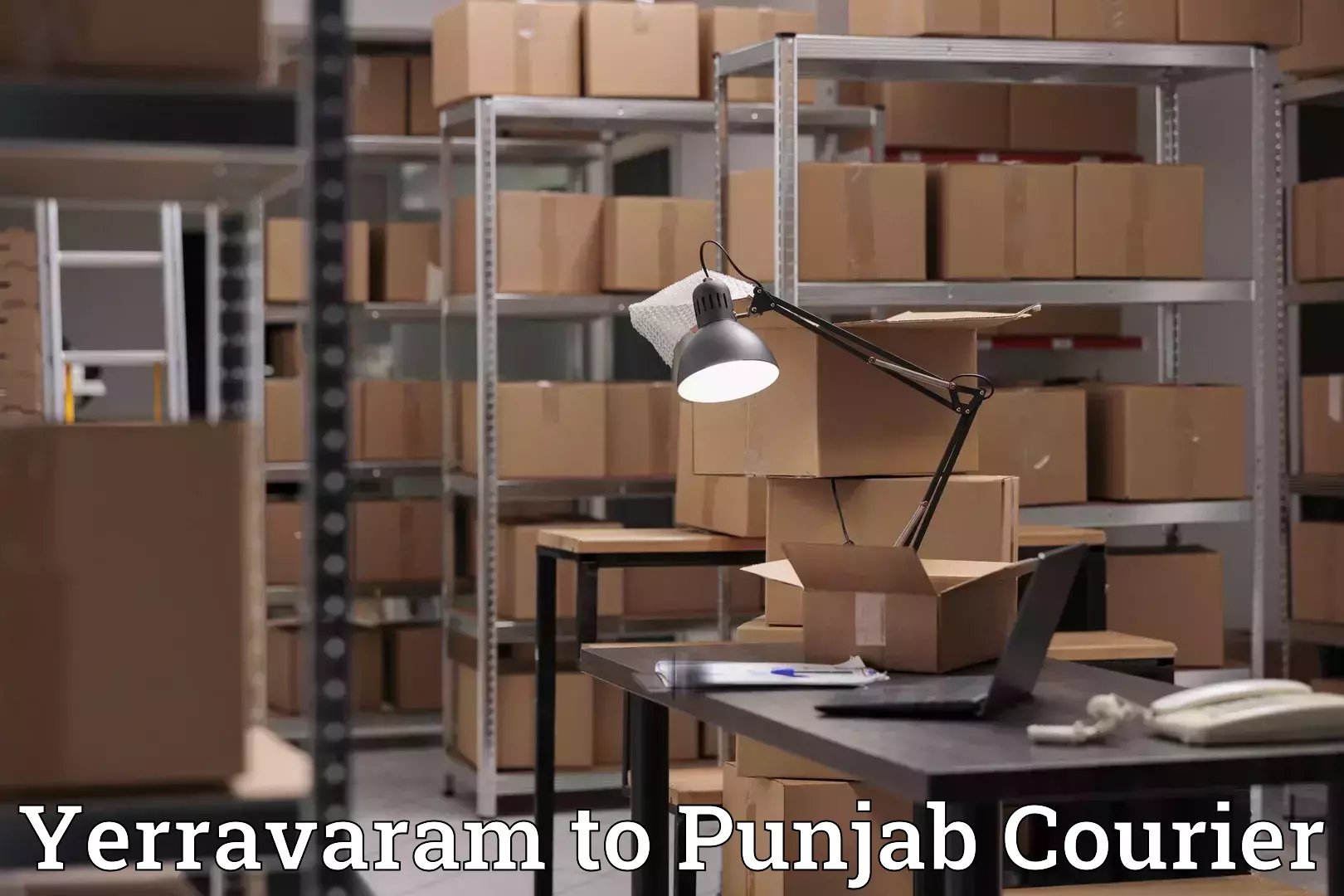 Dependable moving services Yerravaram to Punjab Agricultural University Ludhiana