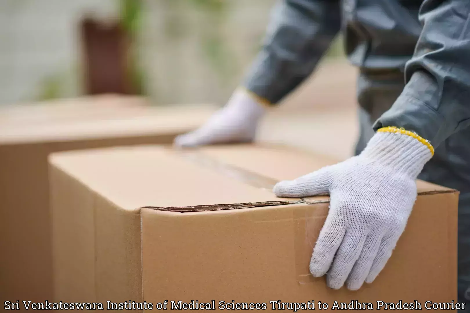 Home goods moving Sri Venkateswara Institute of Medical Sciences Tirupati to Macherla