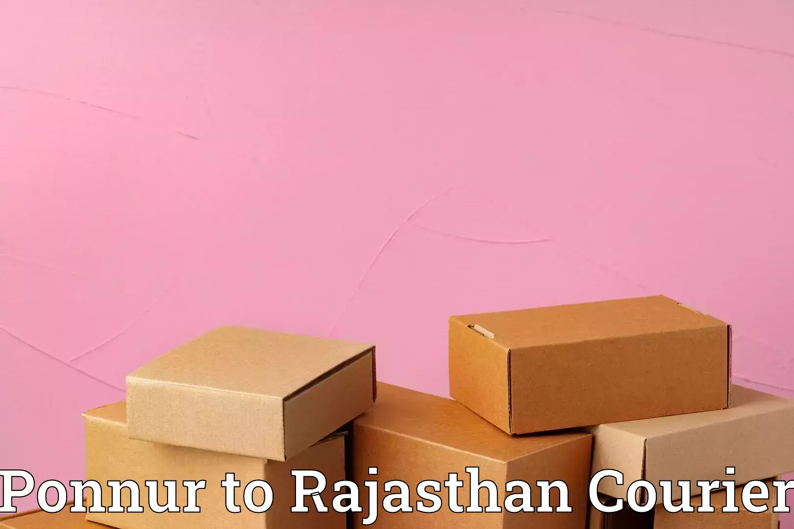 Quality relocation services Ponnur to Rajgarh Rajasthan