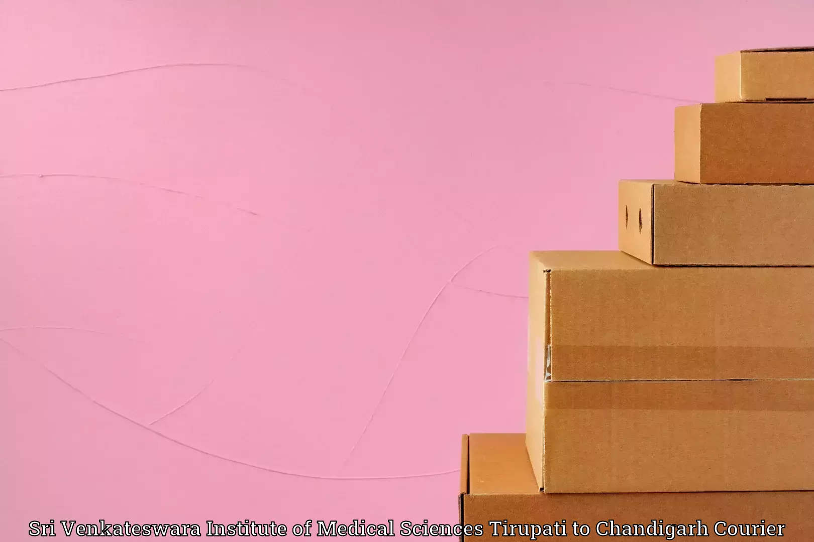 Home furniture shifting Sri Venkateswara Institute of Medical Sciences Tirupati to Chandigarh