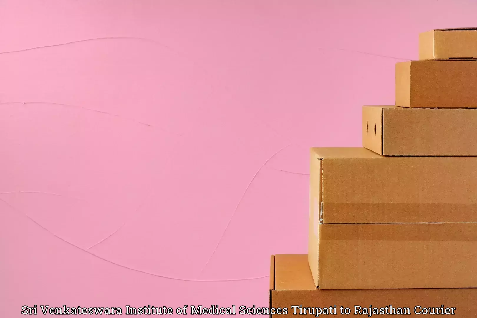 Trusted household movers Sri Venkateswara Institute of Medical Sciences Tirupati to Dungarpur