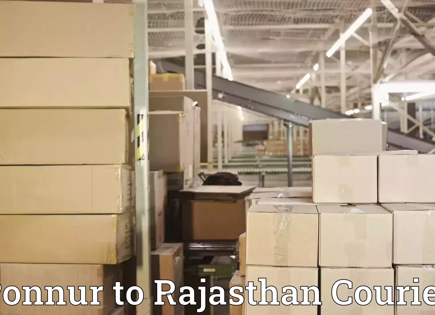 Furniture logistics Ponnur to Ramgarh Sikar