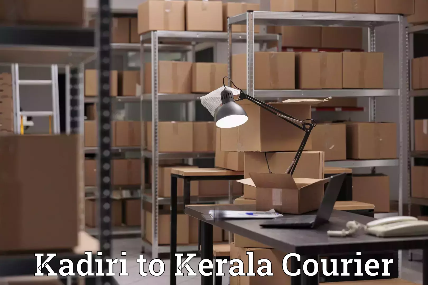 Emergency luggage shipping in Kadiri to Kerala