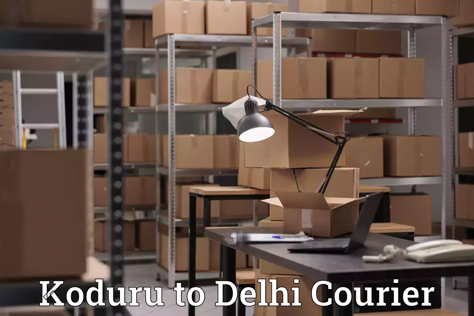 Outsize baggage transport Koduru to Jawaharlal Nehru University New Delhi