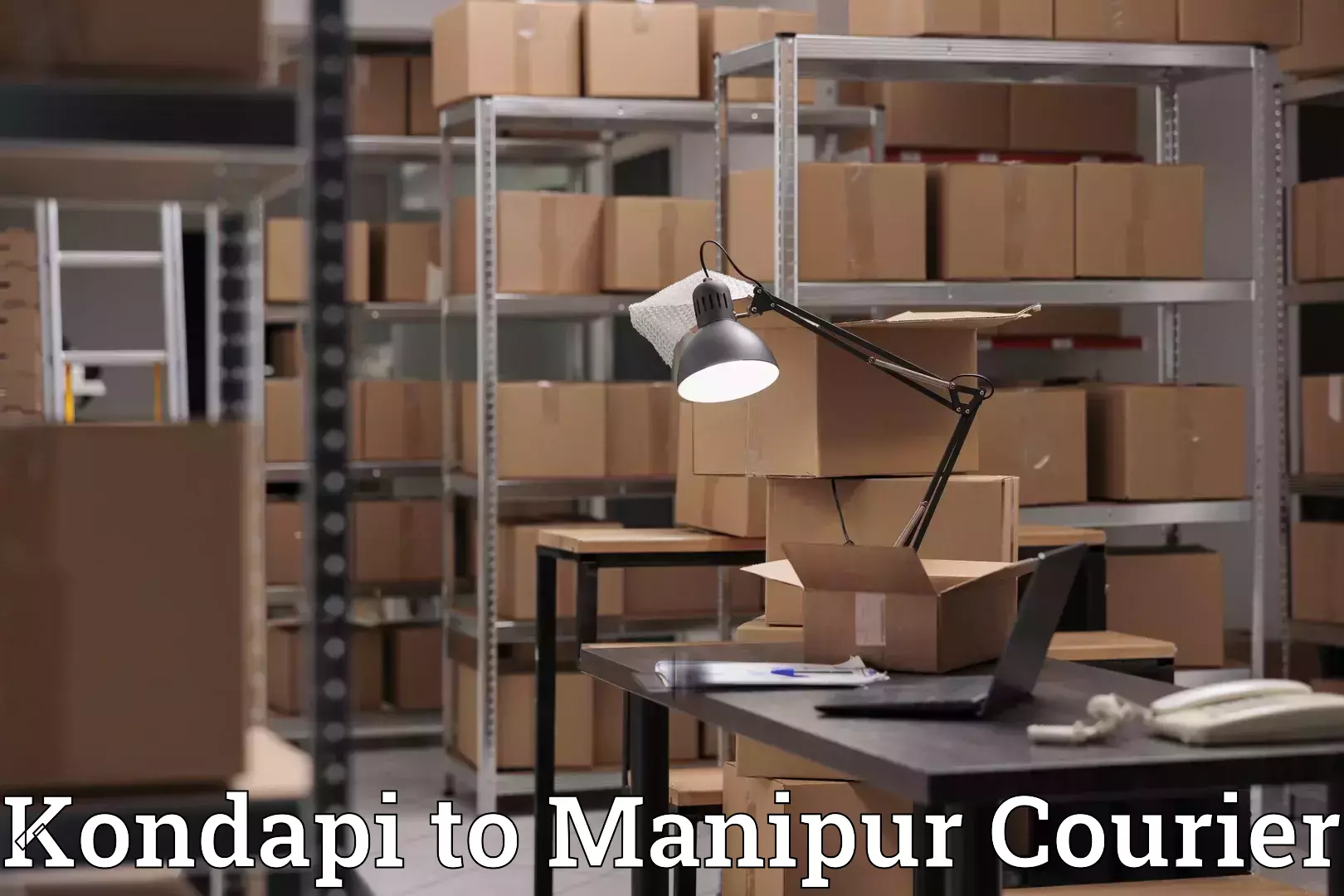 Luggage shipping consultation Kondapi to Manipur