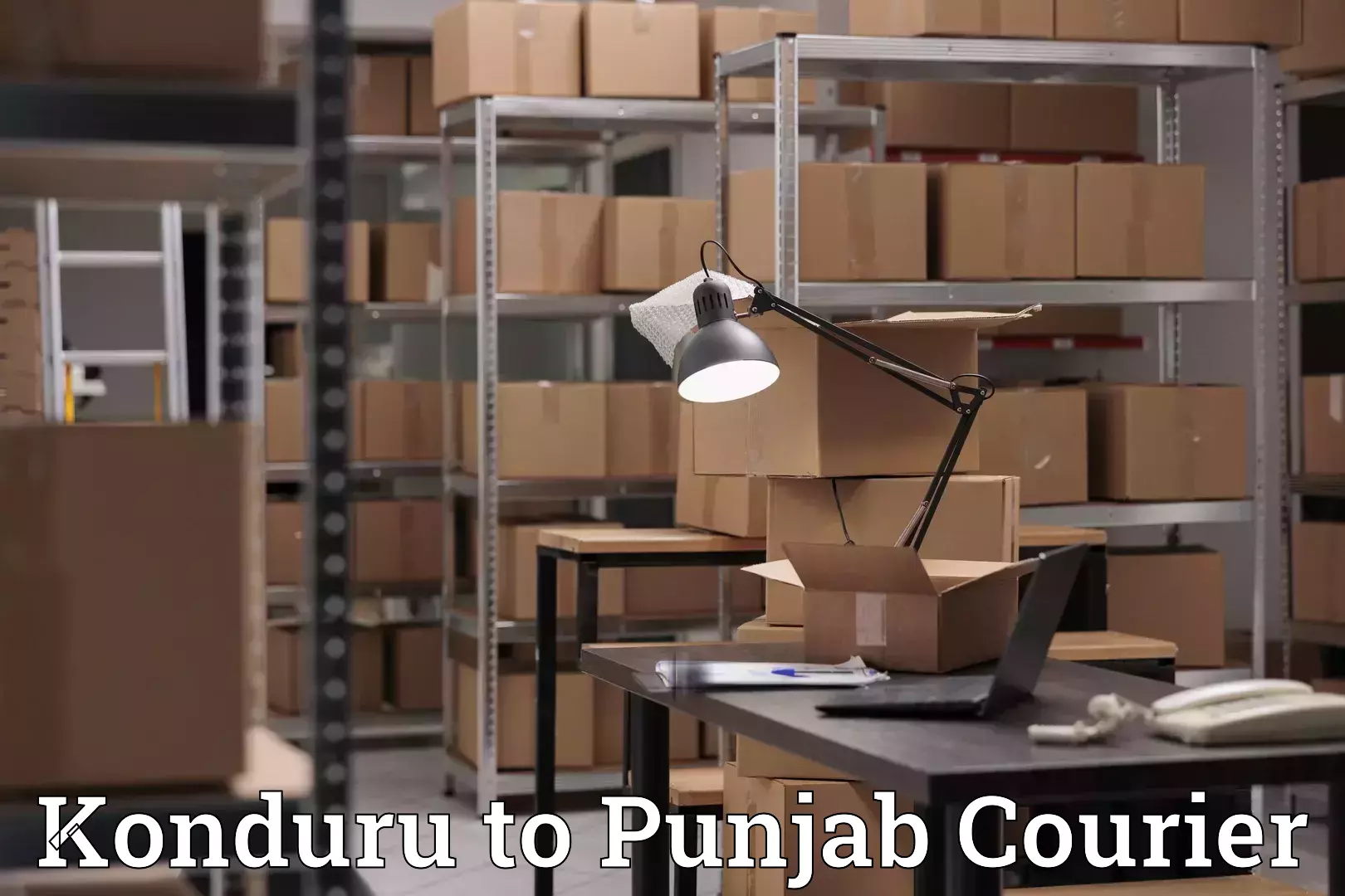 Baggage courier insights Konduru to Phagwara