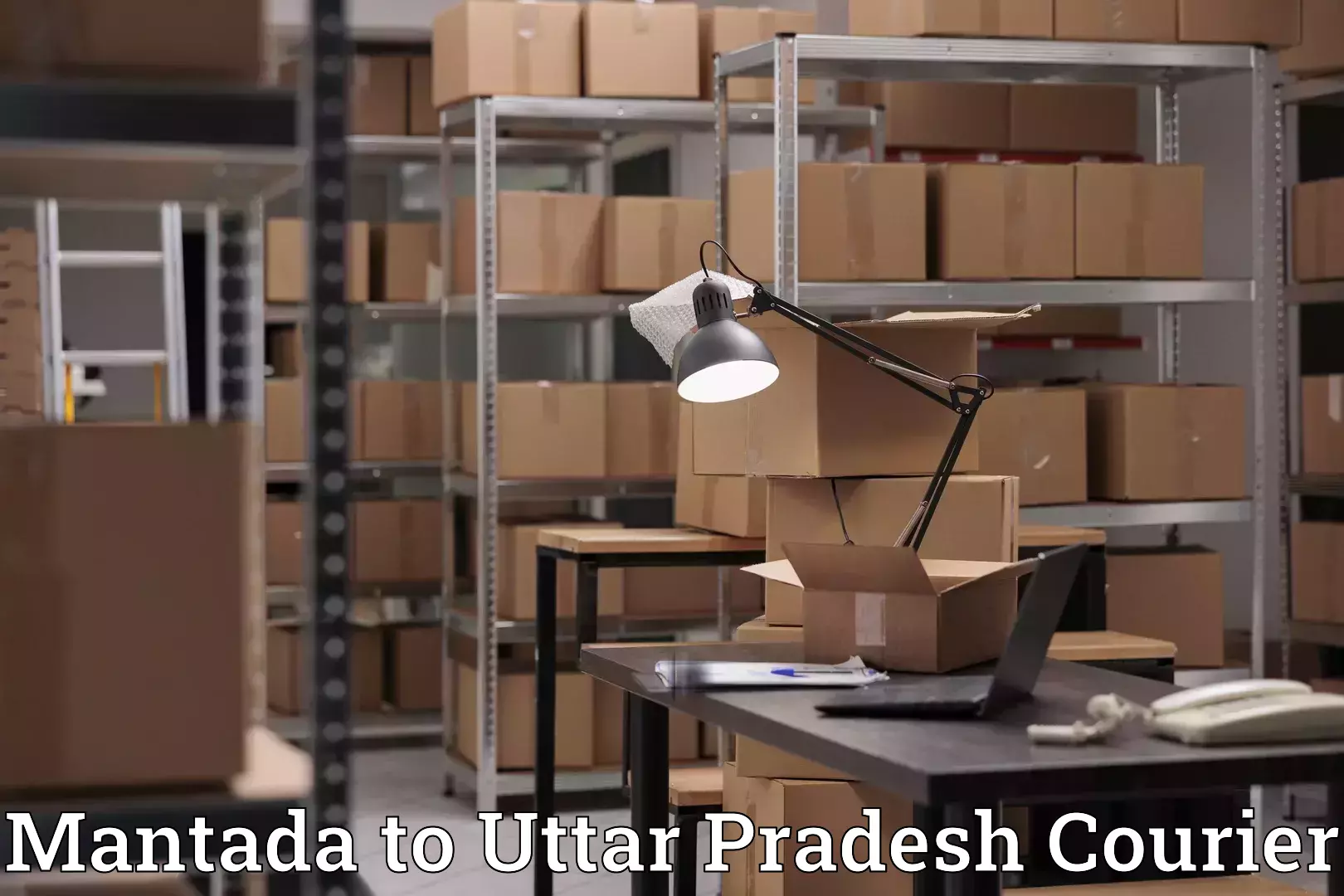 Baggage courier service Mantada to Pratapgarh