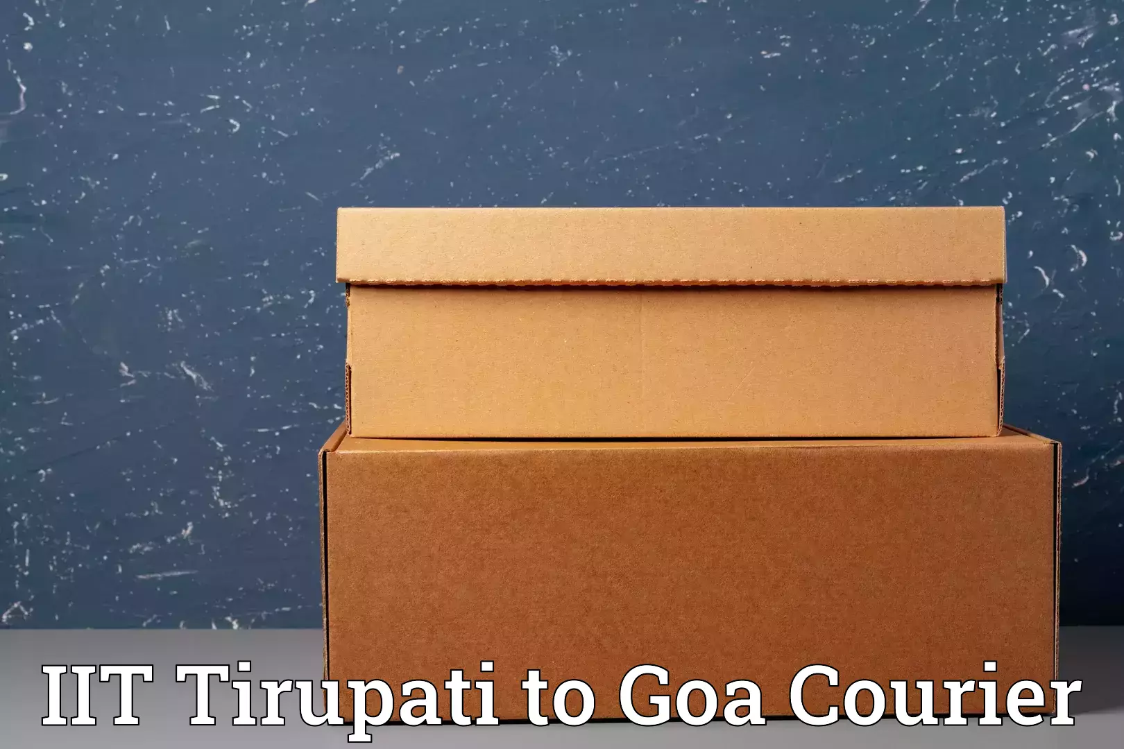 Affordable luggage shipping IIT Tirupati to IIT Goa