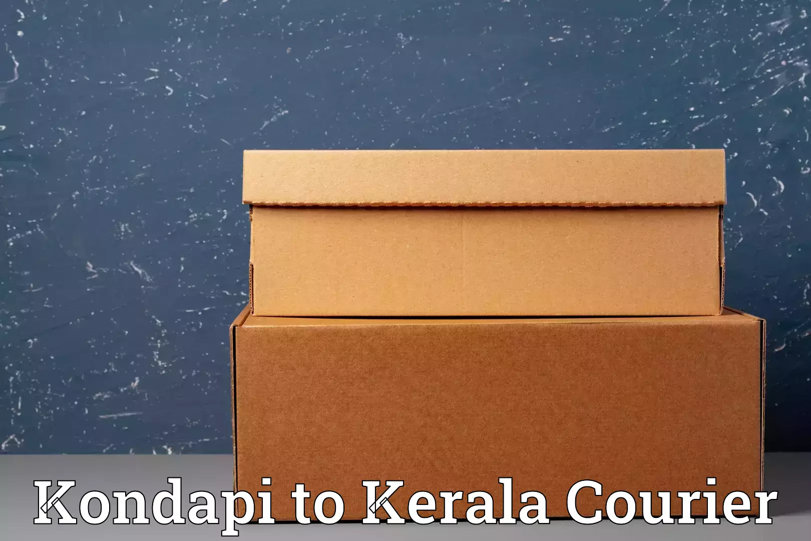 Luggage courier logistics Kondapi to Kalluvathukkal