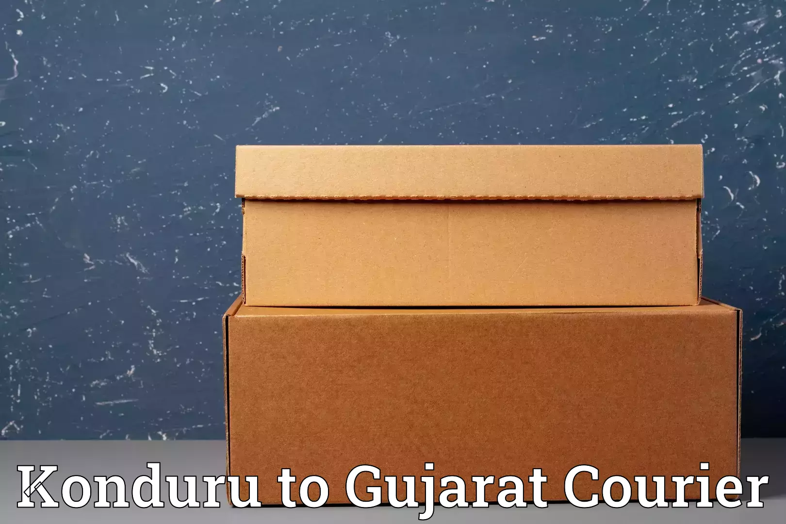 Versatile luggage courier Konduru to Kandla Port