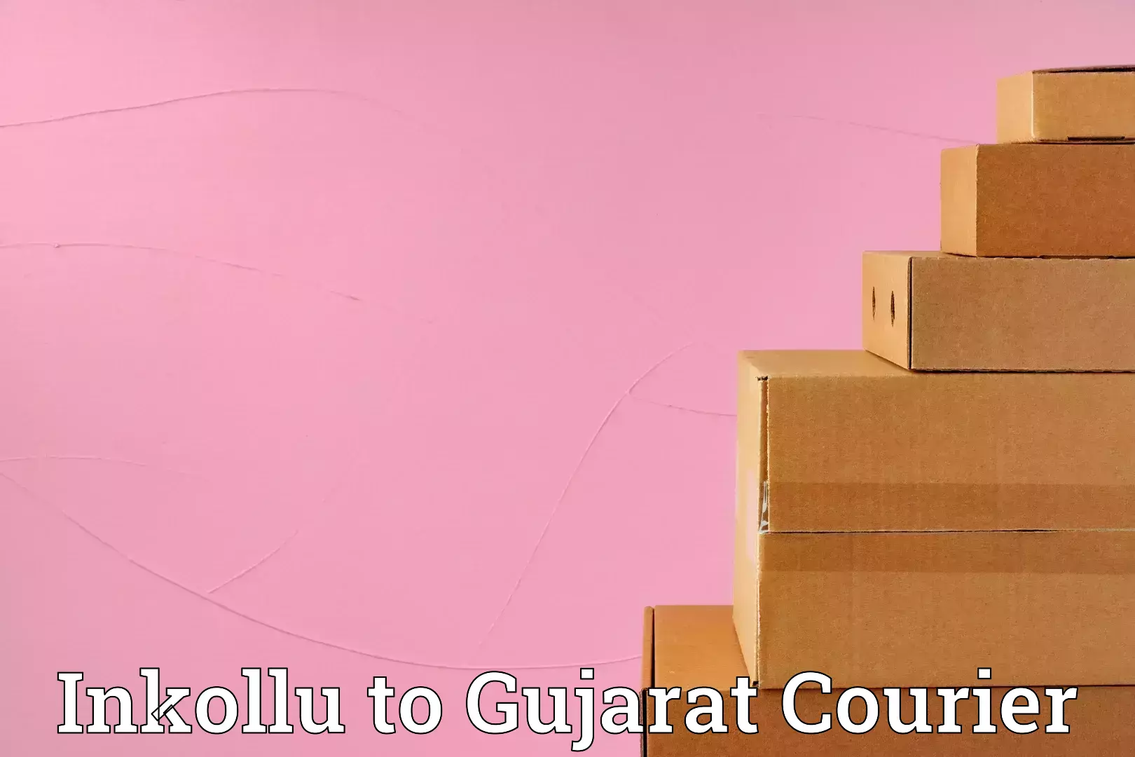 Baggage courier rates calculator Inkollu to Chhota Udaipur