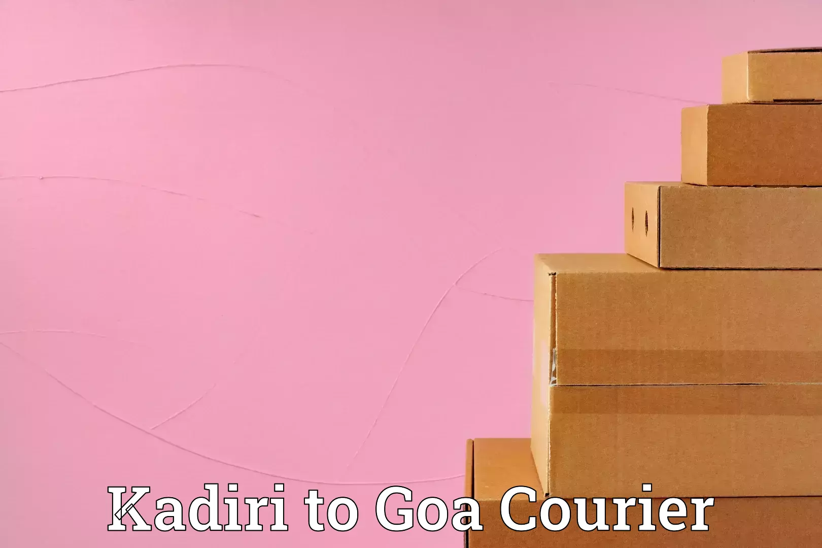 Instant baggage transport quote Kadiri to Mormugao Port