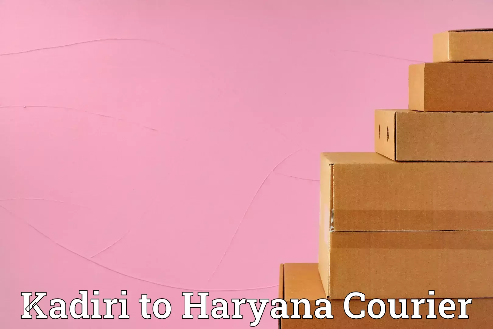 Baggage transport calculator Kadiri to Haryana