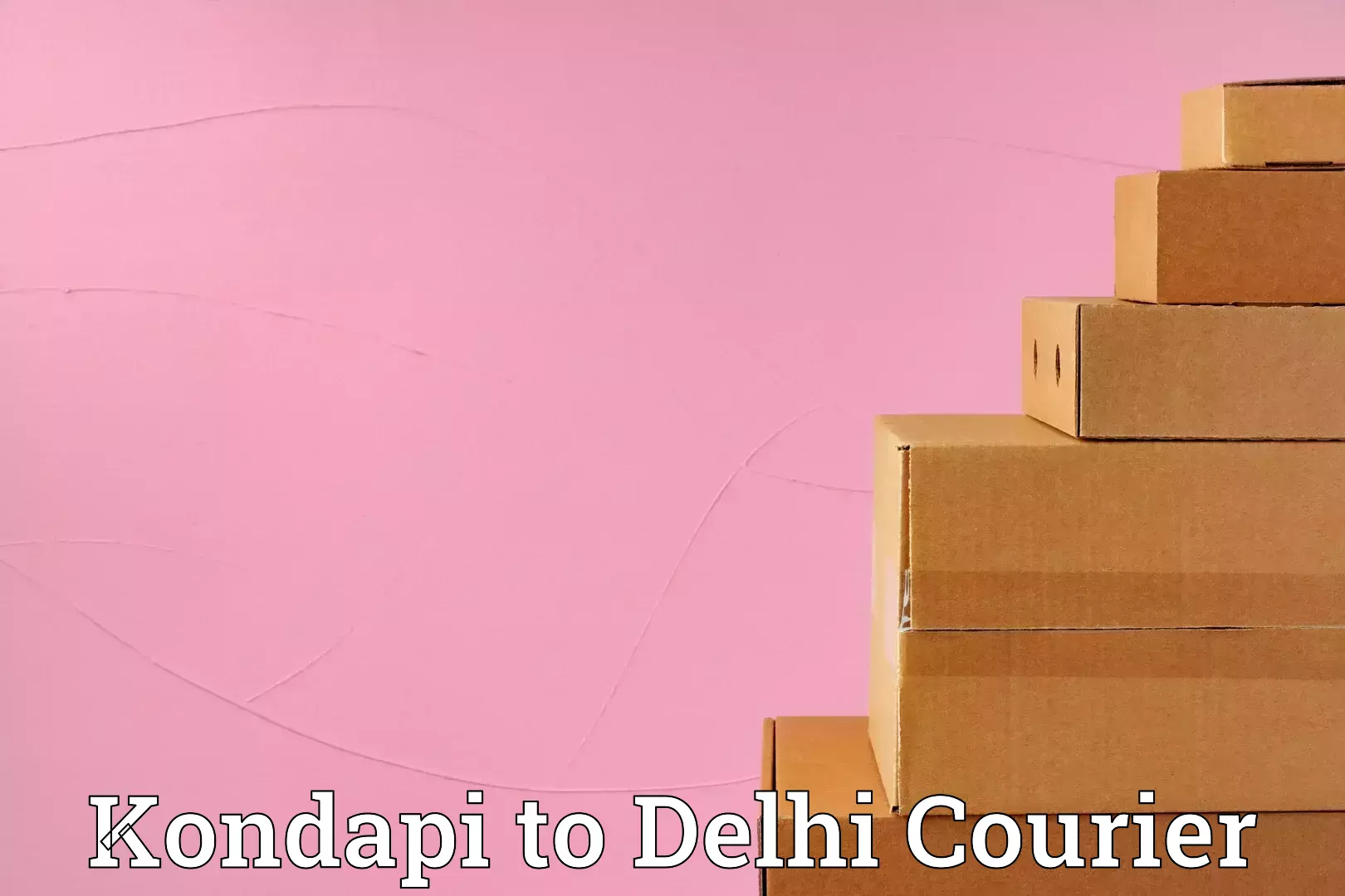 Luggage shipping guide Kondapi to Guru Gobind Singh Indraprastha University New Delhi