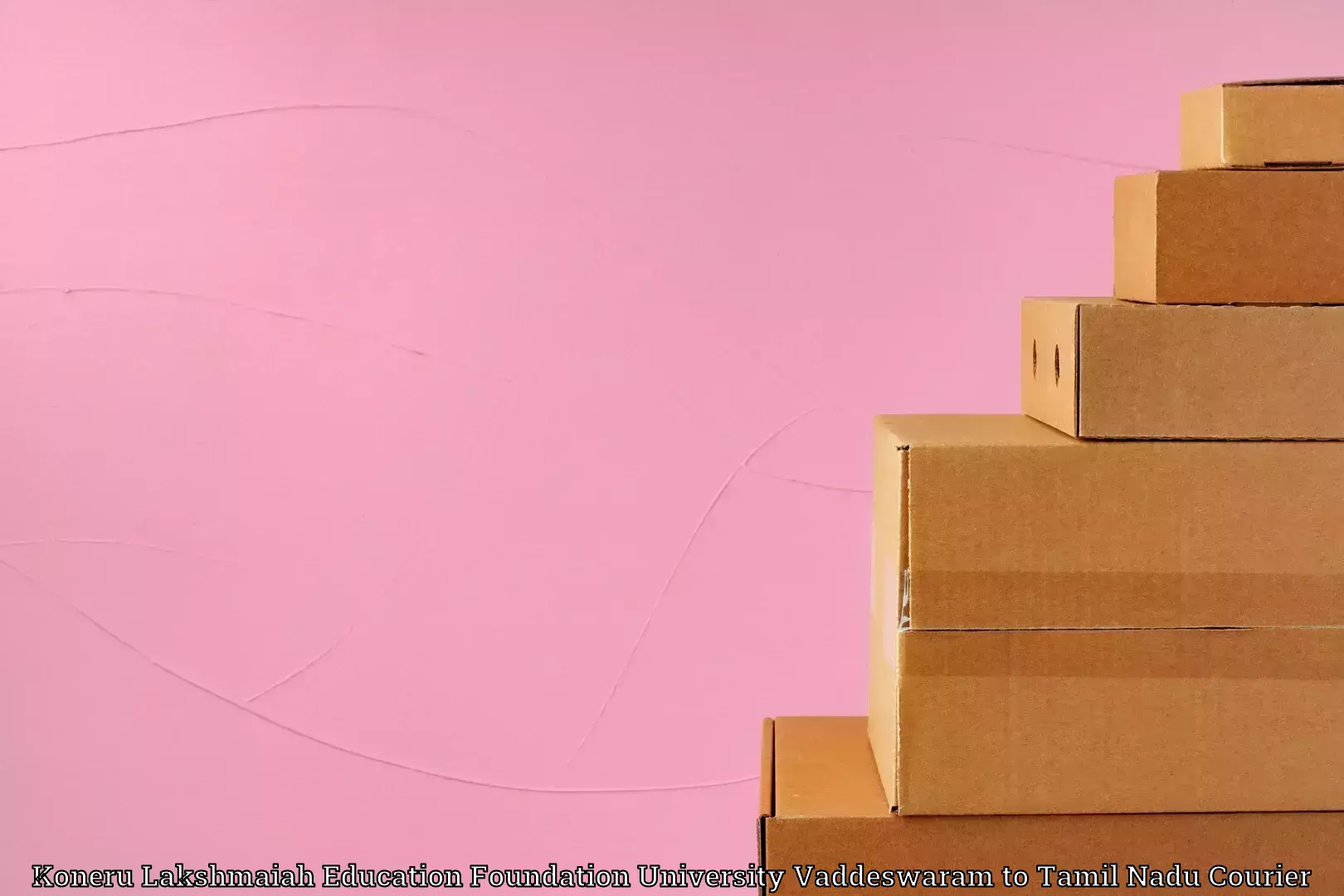 Hassle-free luggage shipping Koneru Lakshmaiah Education Foundation University Vaddeswaram to Kangeyam