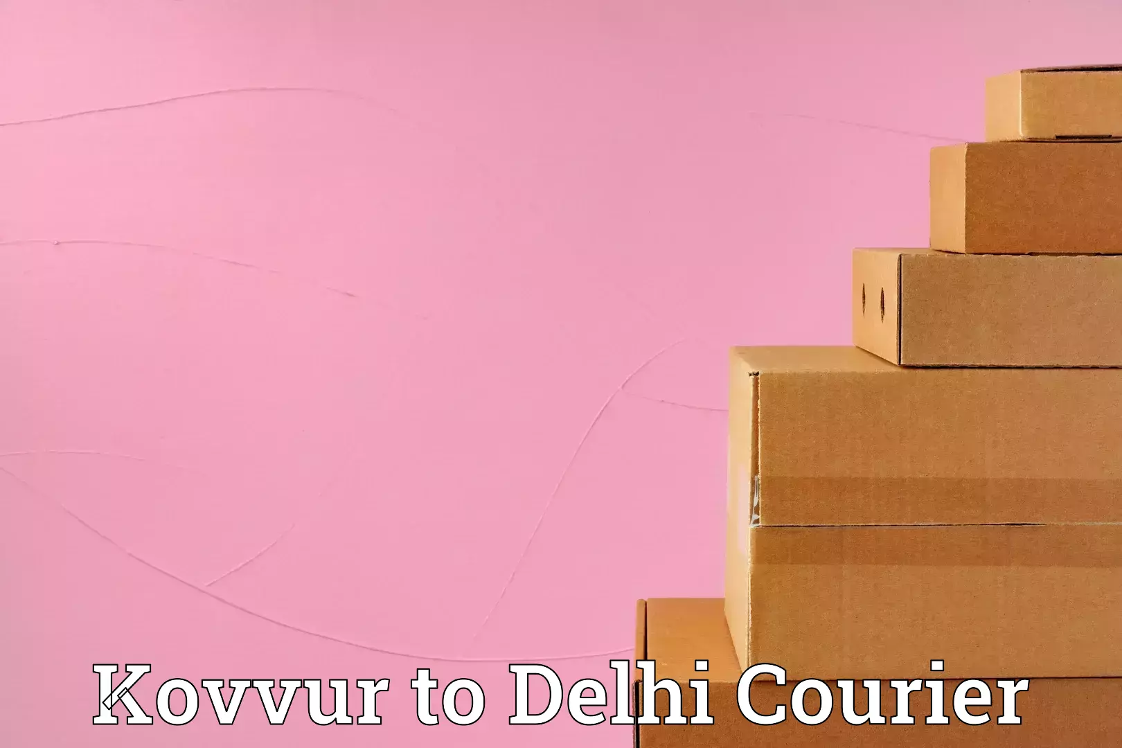 Personal luggage delivery Kovvur to Delhi