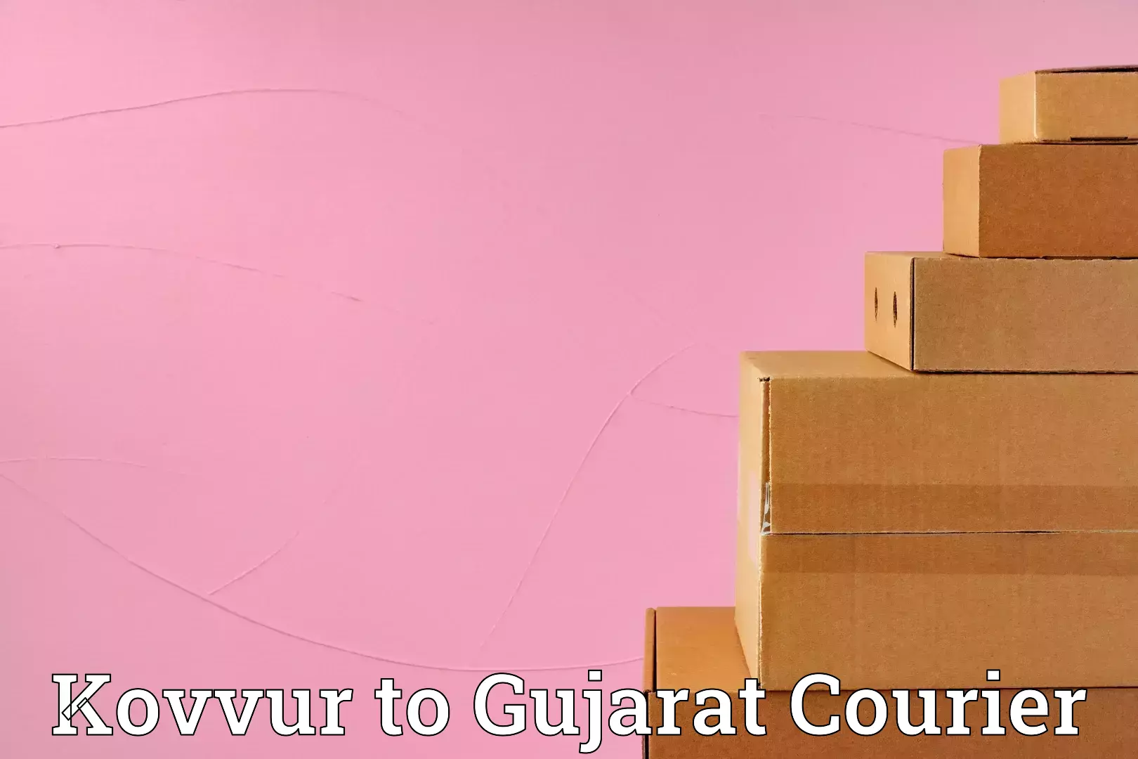 Online luggage shipping Kovvur to Kandla Port