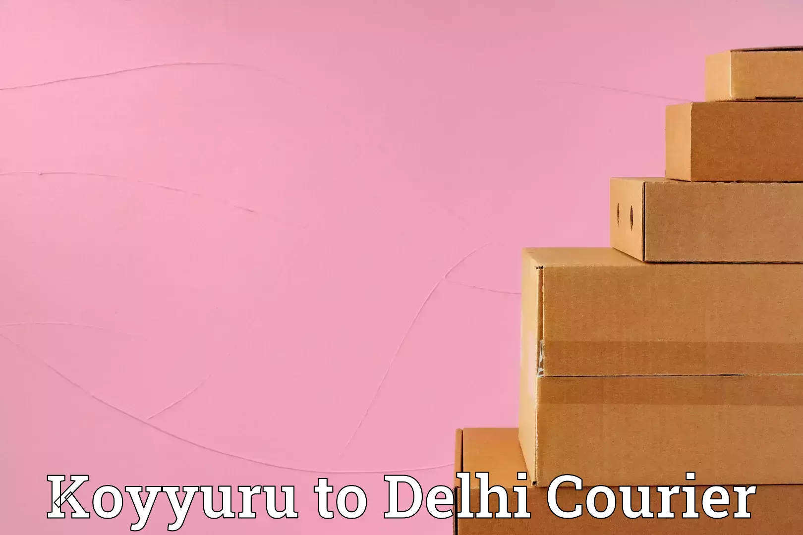 Rural baggage transport Koyyuru to Jawaharlal Nehru University New Delhi