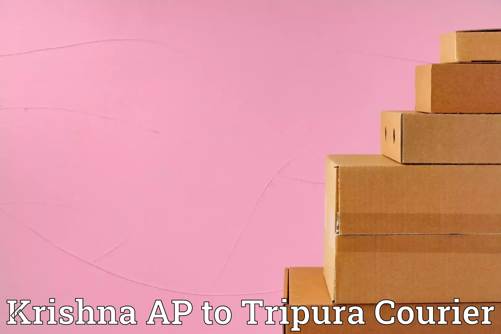 Luggage delivery providers Krishna AP to Manu Bazar