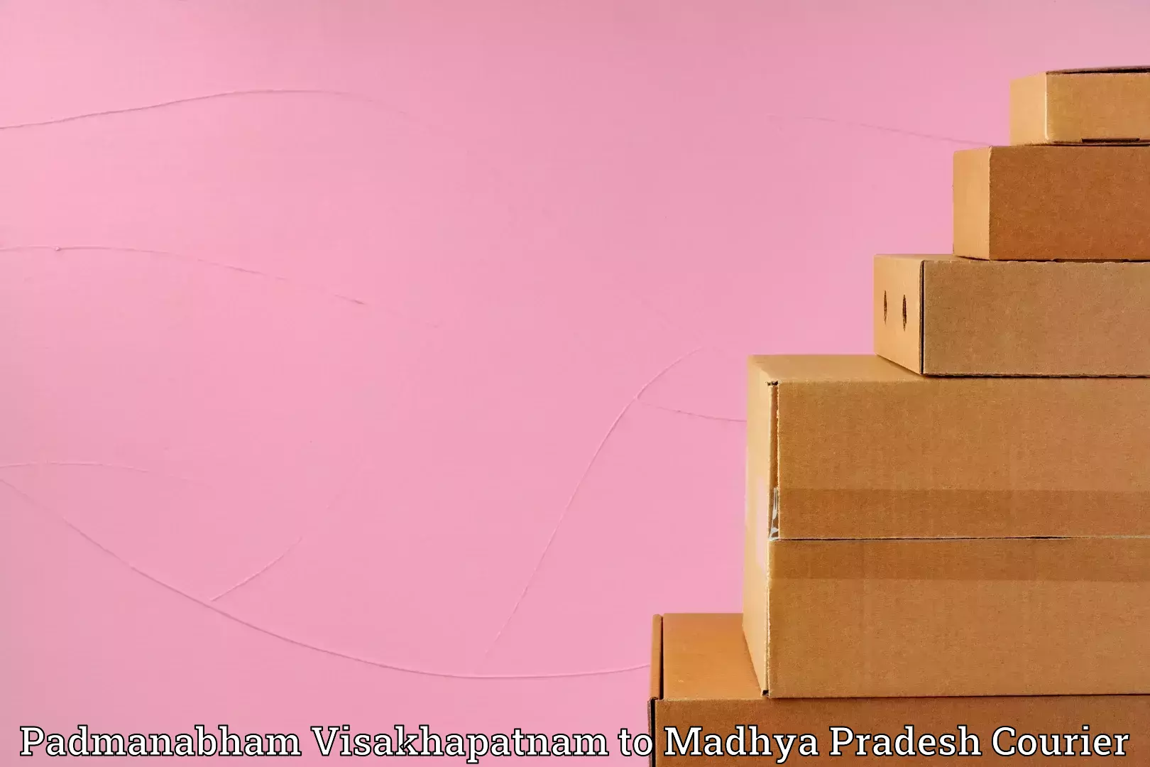 Baggage shipping service in Padmanabham Visakhapatnam to Dewas