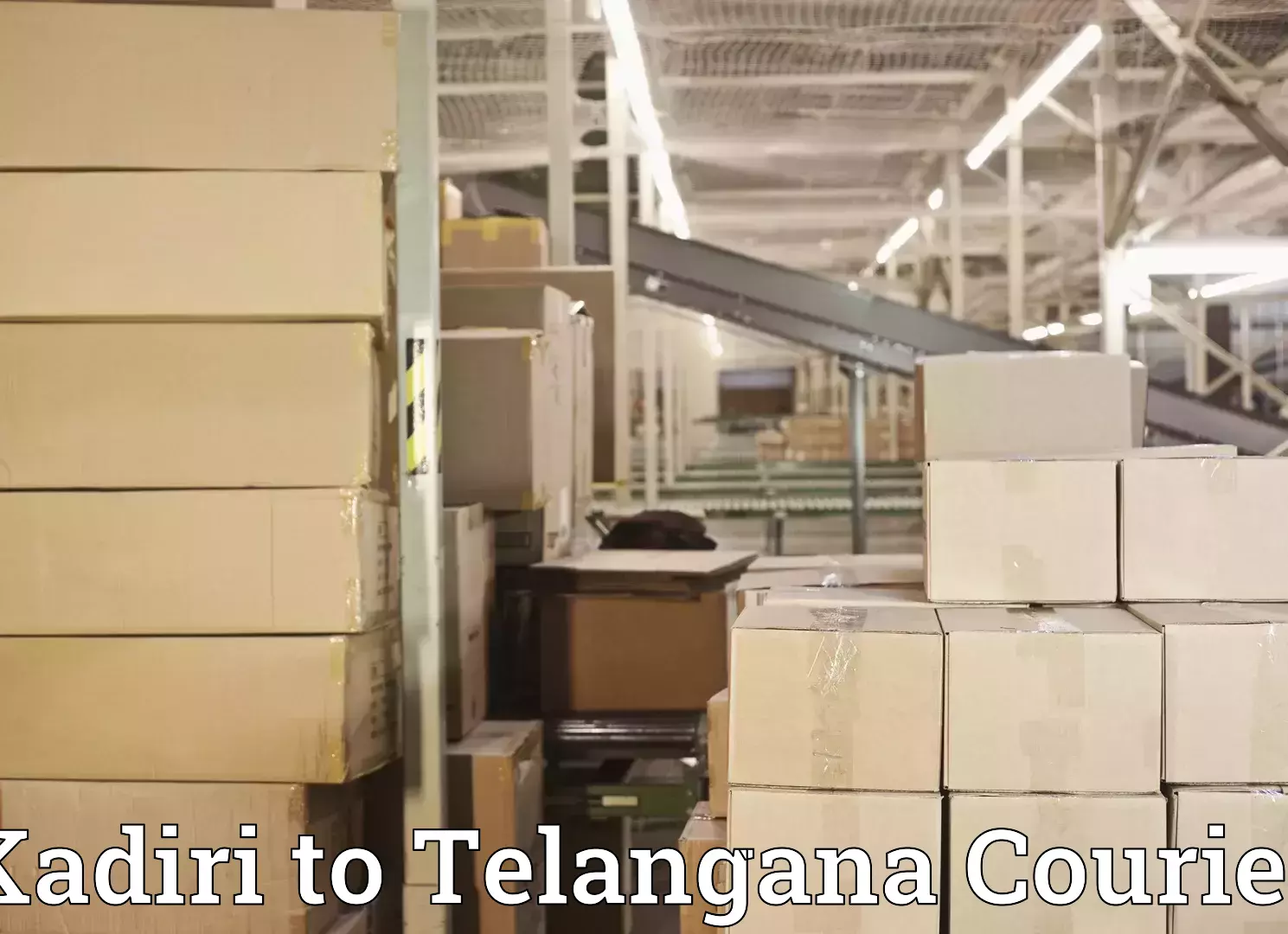 Baggage courier optimization Kadiri to Telangana