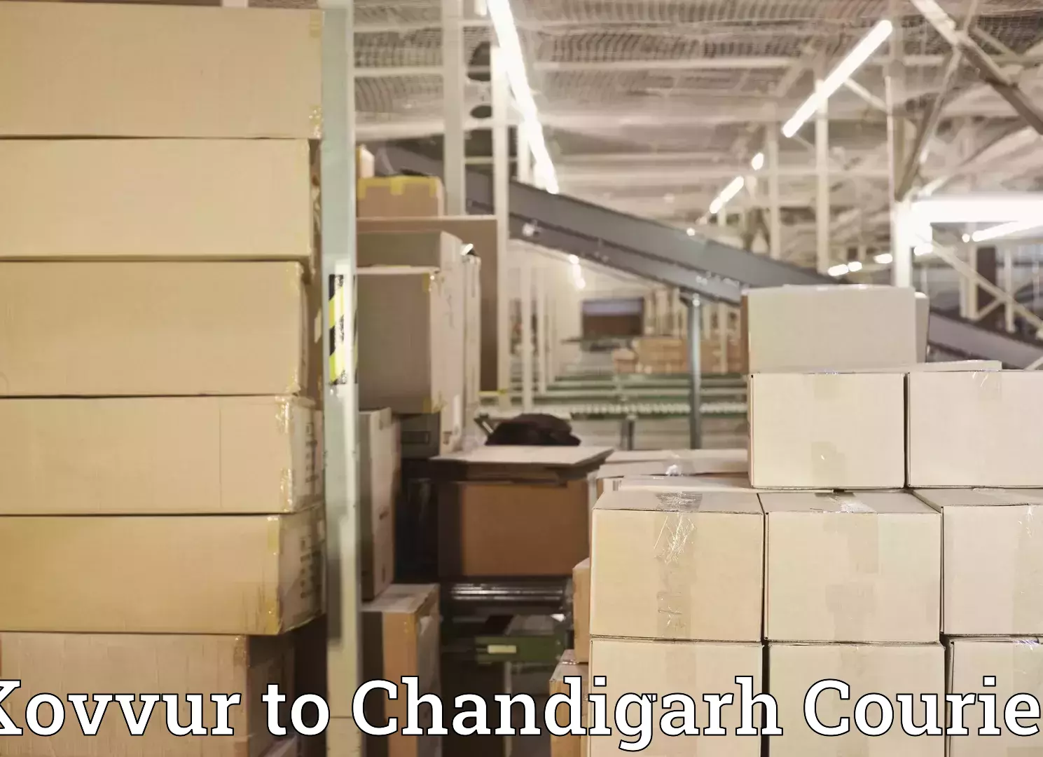 Smart baggage shipping Kovvur to Panjab University Chandigarh