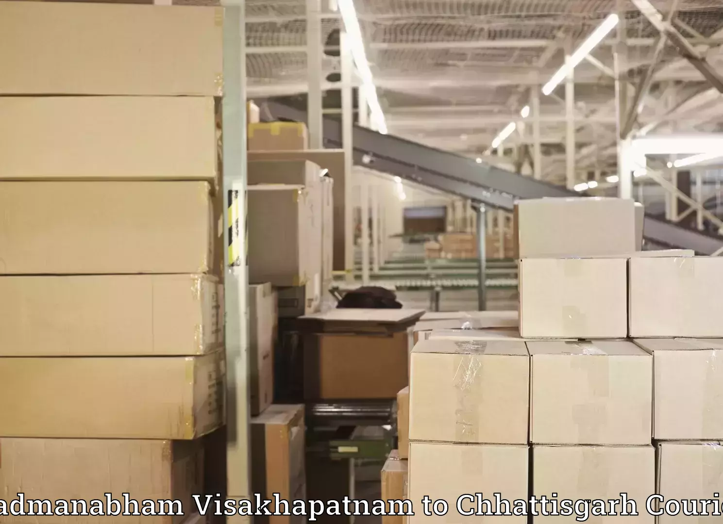 Express baggage shipping Padmanabham Visakhapatnam to Balrampur Ramanujganj